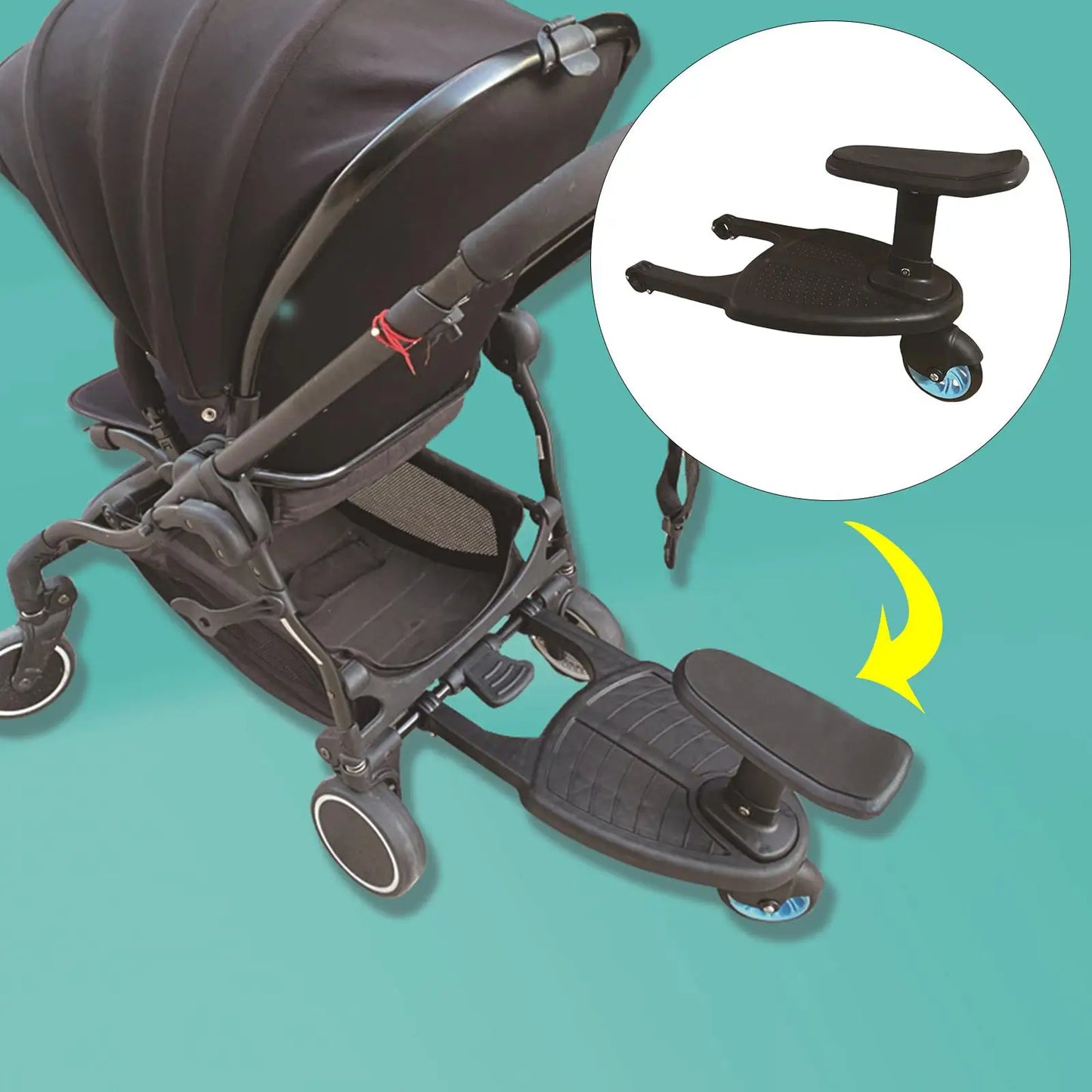 Universal Buggy Pushchair Standing Seat, Stroller Board,Baby Stroller Auxiliary Pedal Brands of Strollers
