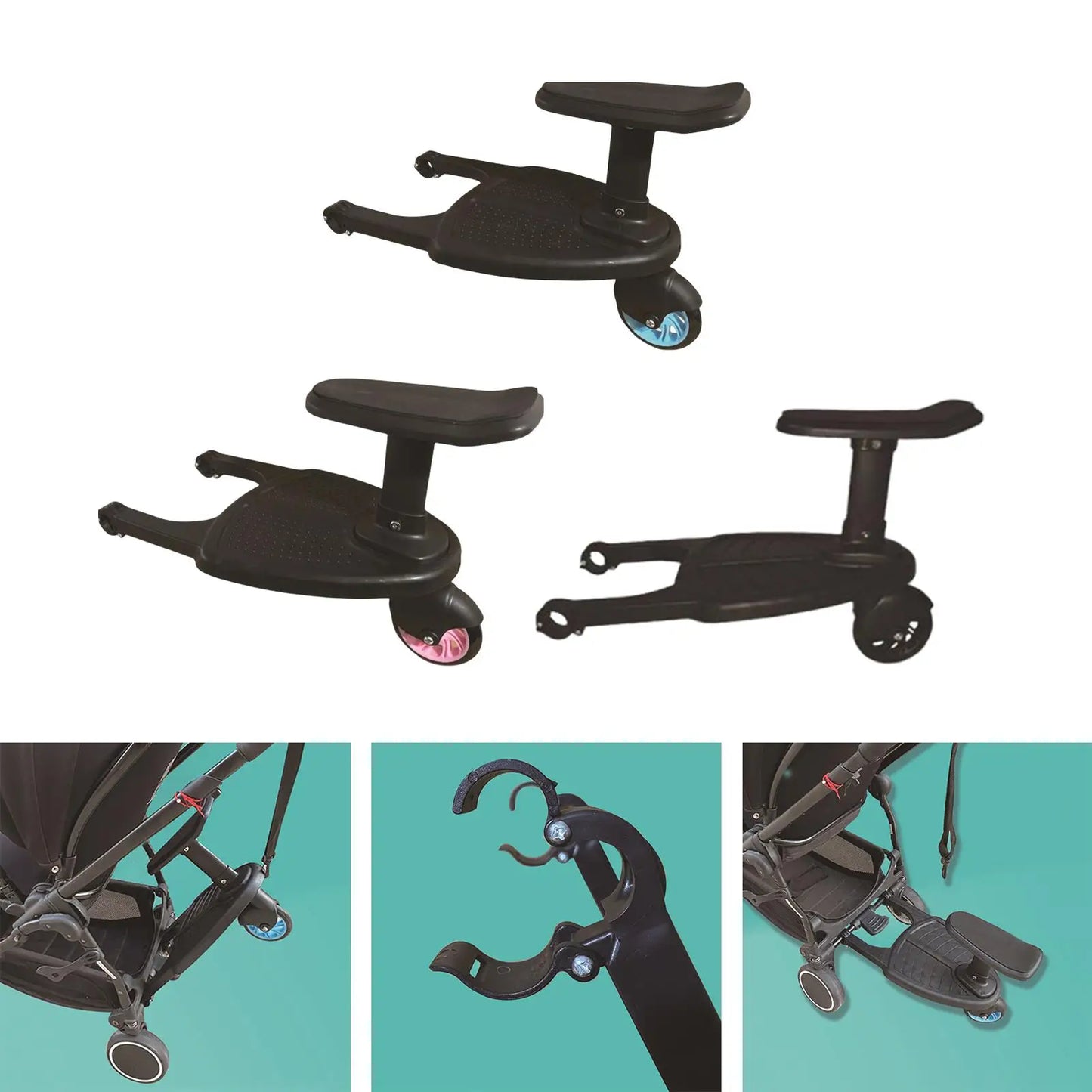 Universal Buggy Pushchair Standing Seat, Stroller Board,Baby Stroller Auxiliary Pedal Brands of Strollers