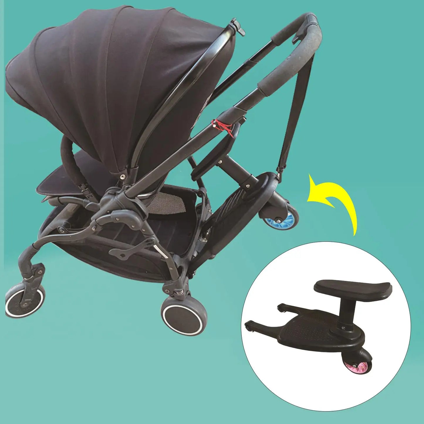 Universal Buggy Pushchair Standing Seat, Stroller Board,Baby Stroller Auxiliary Pedal Brands of Strollers