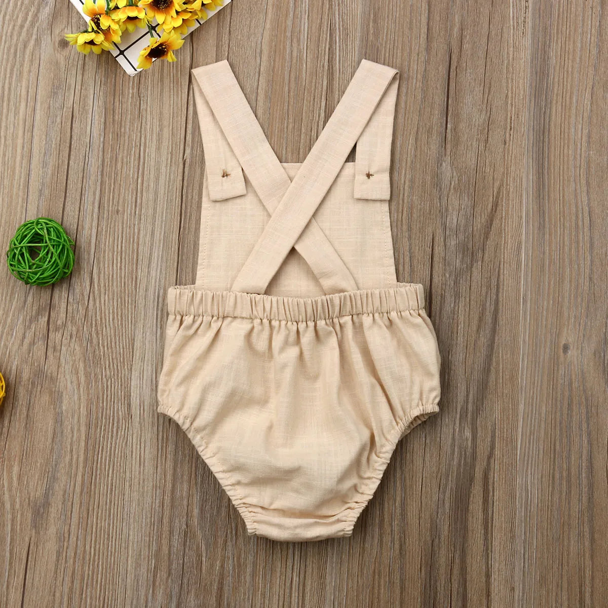 11Color Newborn Infant Baby Boy Girl Bodysuit Summer Button Jumpsuit Striped Casual Sleeveless Backless Solid Outfits Clothes