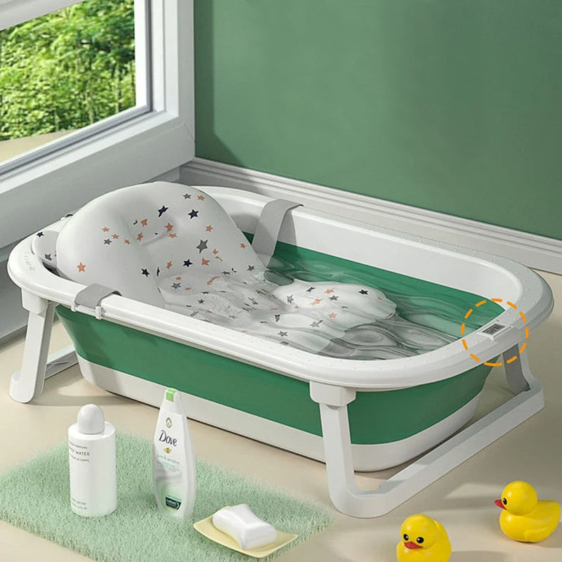 Baby bath tub baby foldable bath tub sitting lying dual-use large bath tub home children newborn children supplies